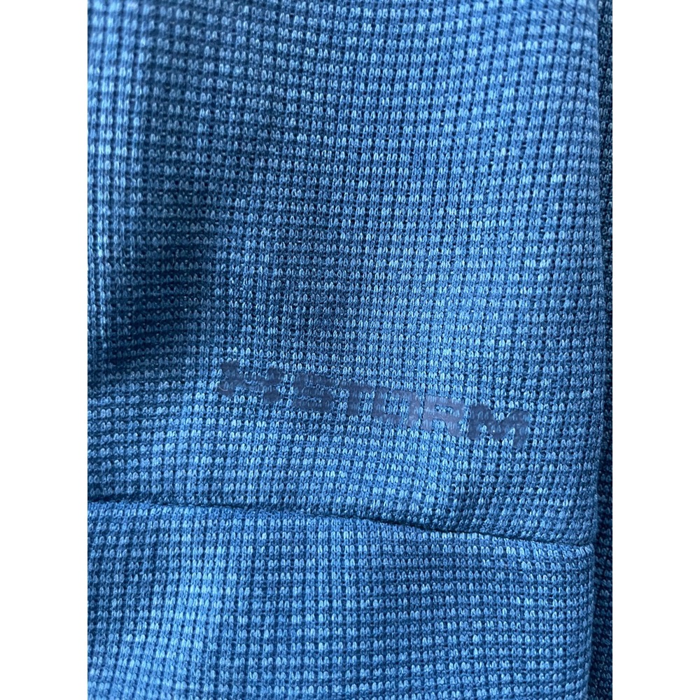 Under Armour Mens 2XL Pullover Blue Golf 1/4 Zip Textured Knit Loose Fit - Picture 15 of 15